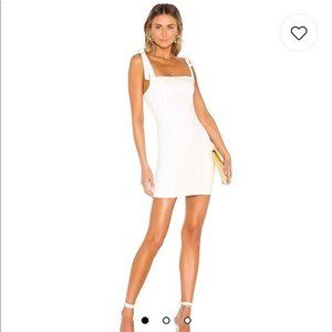 Superdown Siona Tie Strap Mini Dress in White Revolve